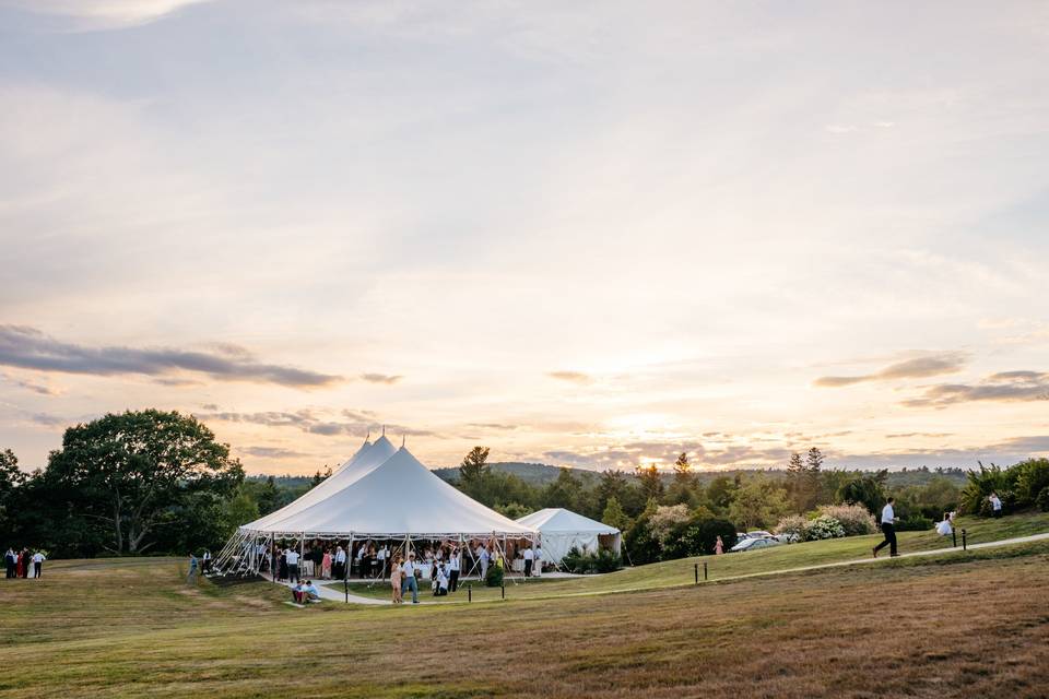 Sail Cloth Tent Reception