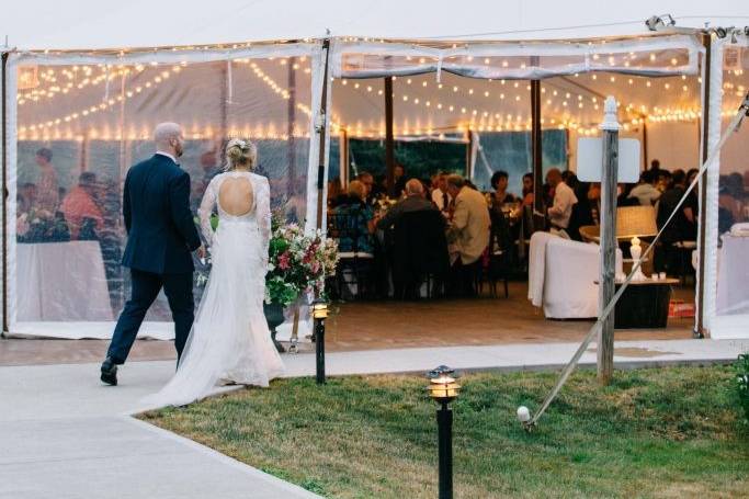 Sail Cloth Tent Reception