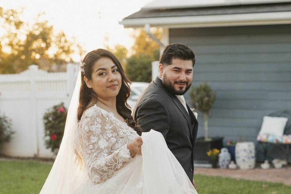The happy couple