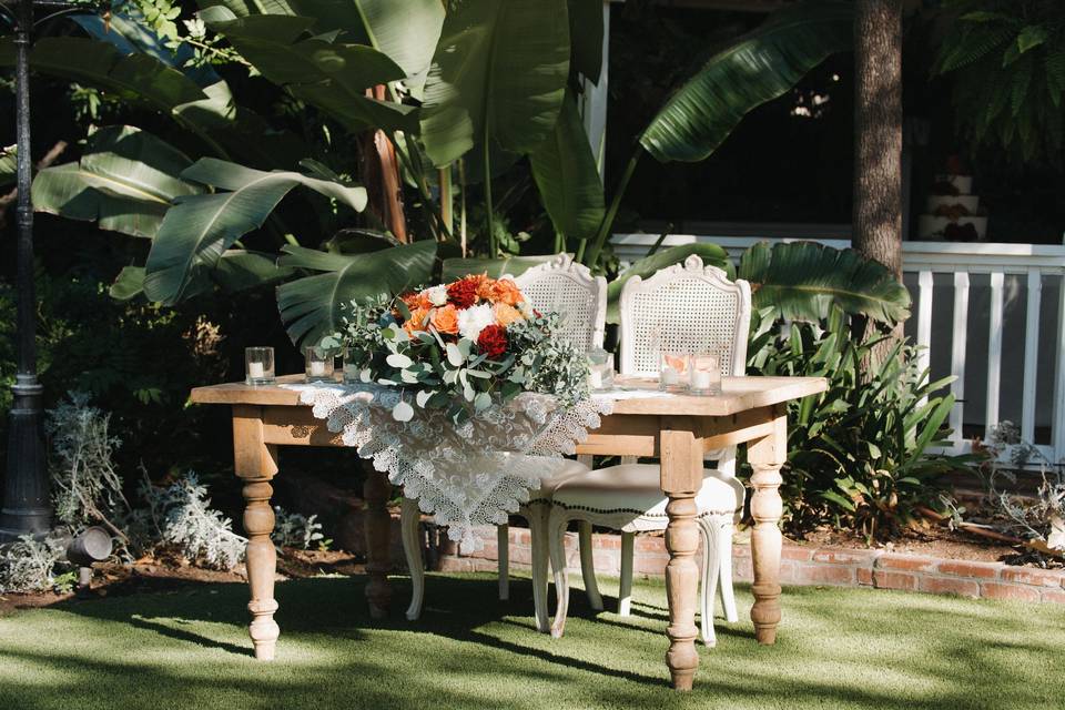 Sweetheart table