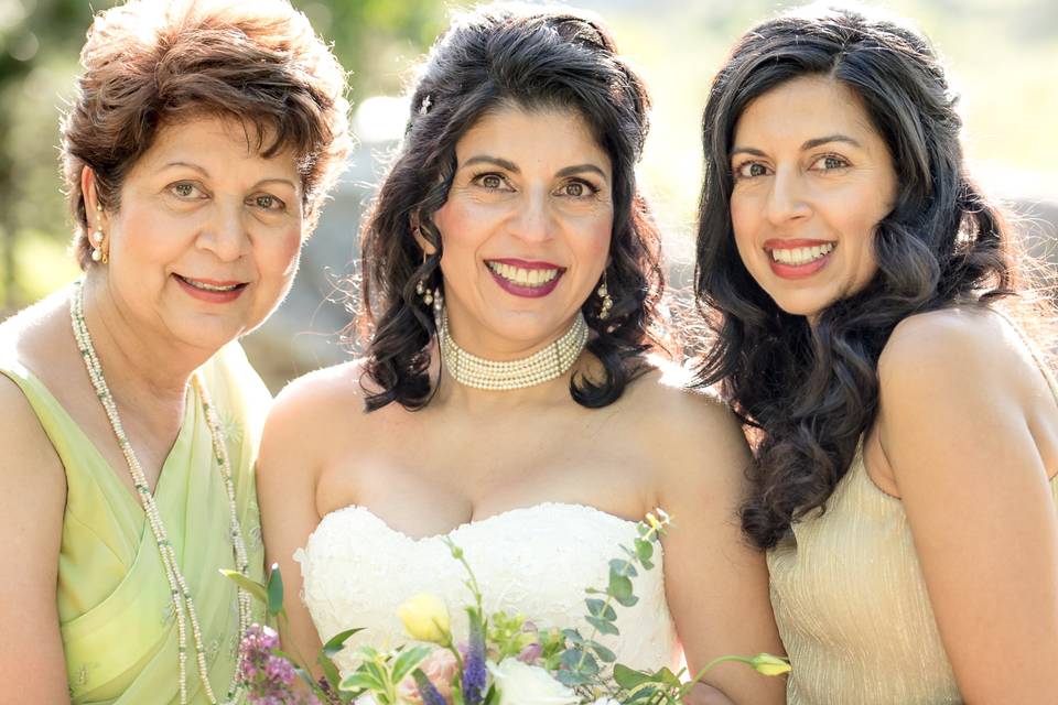 Bride and family Makeup