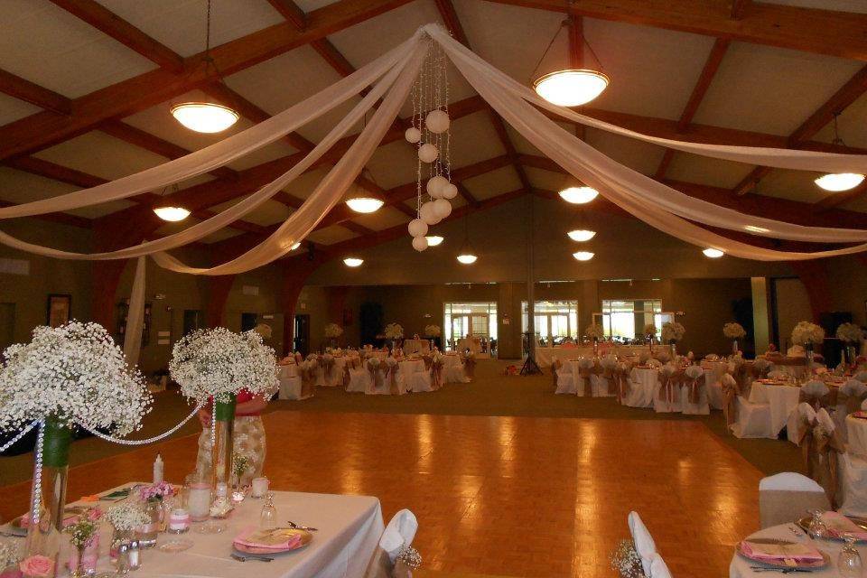 Reception hall setup