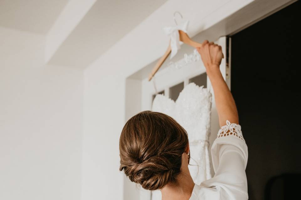 Bridal updo