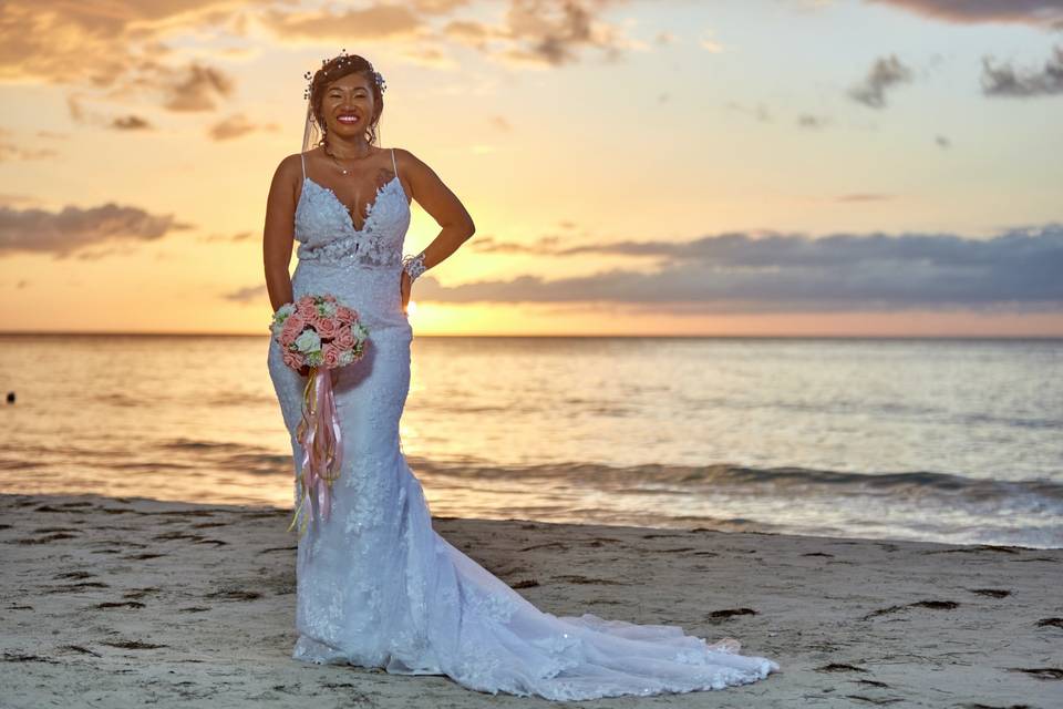 Stunning Bride & Sunset