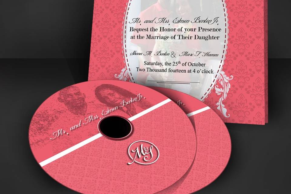 Wedding invitation & CD sample