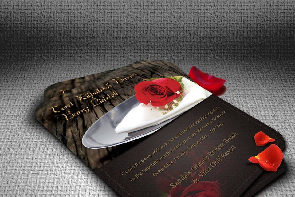 Wedding invitation sample