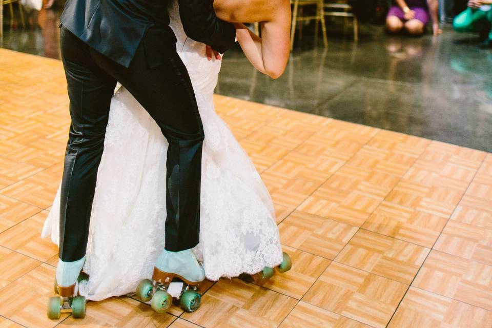 Wedding couple first dance