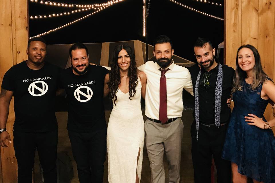 Band and the newlyweds