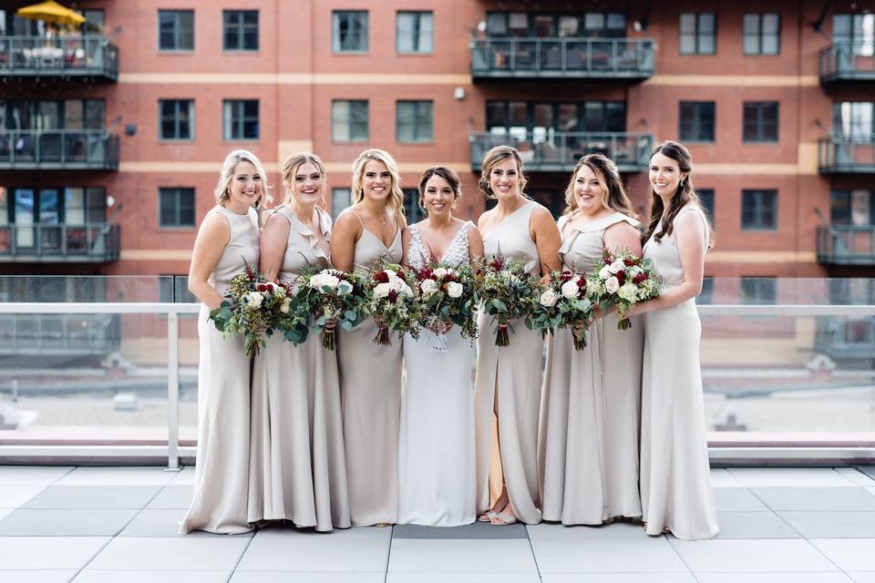 Bridal party glam