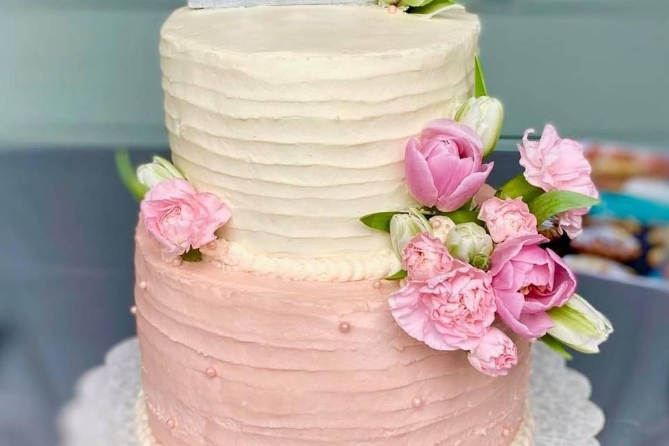 Pretty layered cake
