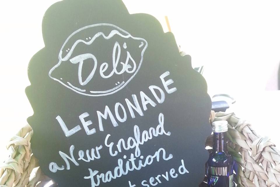Del's Lemonade bottles