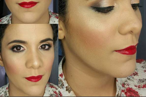 Red lips bridal makeup. #bridalmakeup @weddingmakeup @redlips