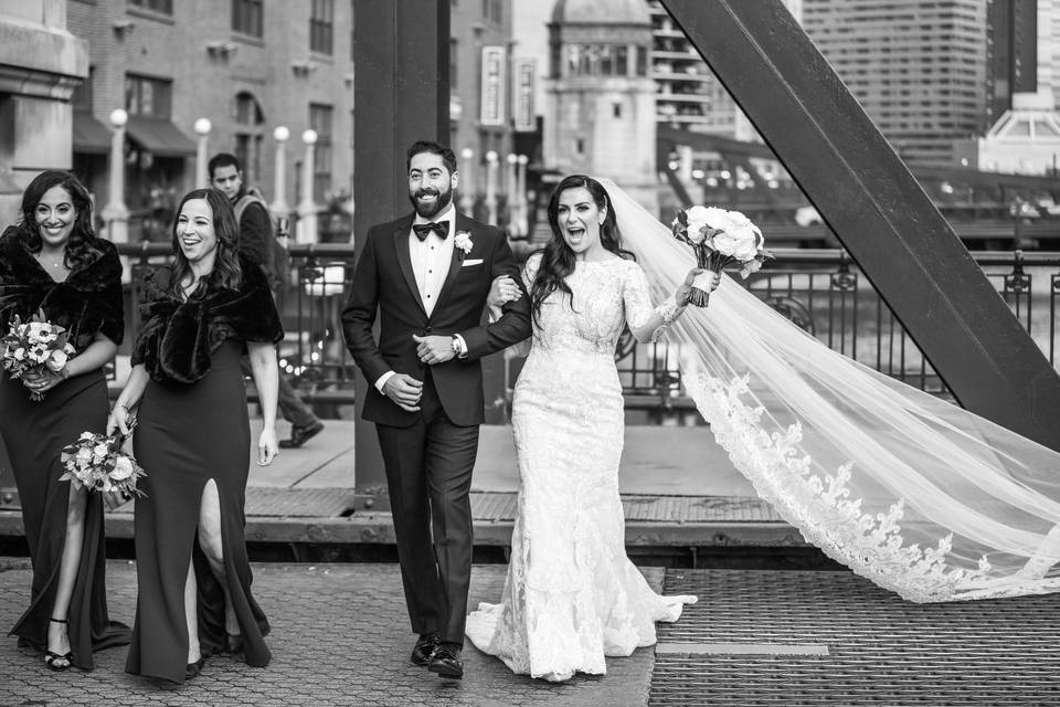 LaSalle Bridge Wedding Picture