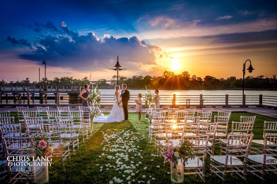 Outdoor Evening ceremony