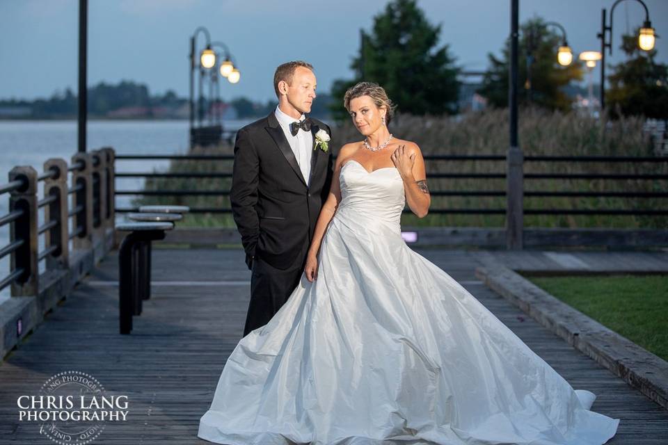 The bride and groom