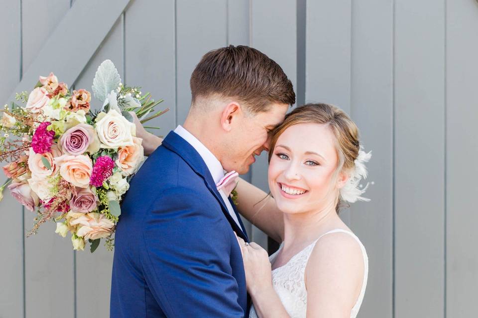 The bride and Groom