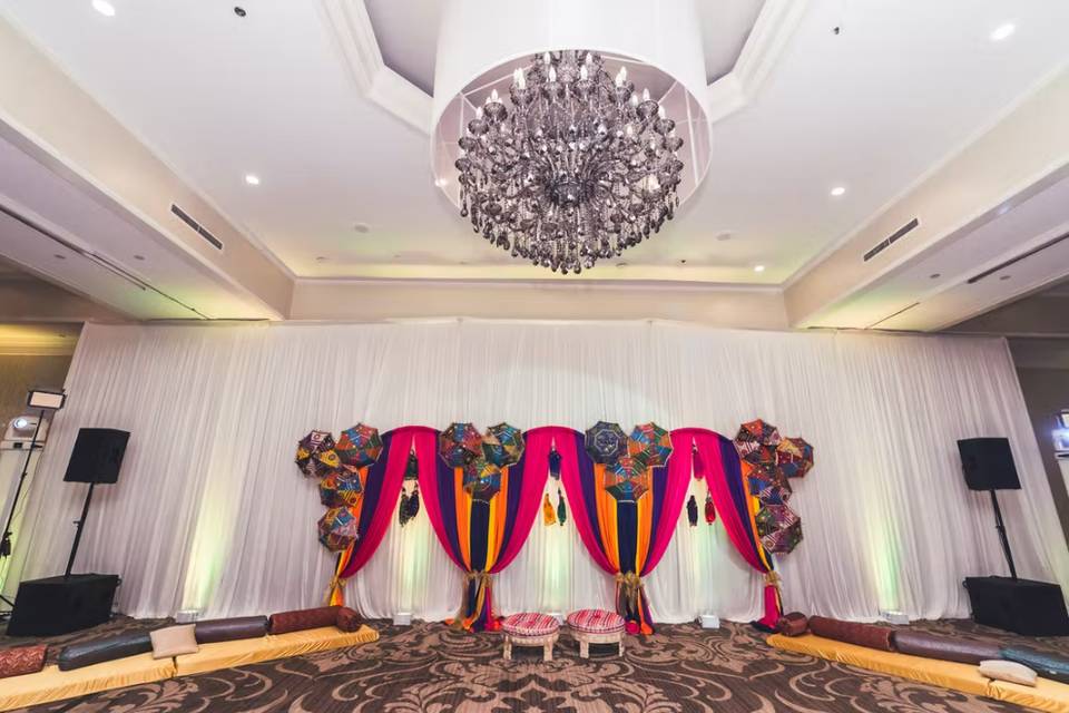 Ballroom setting