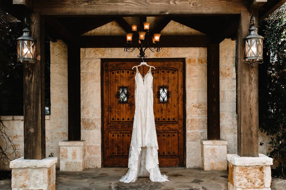 Wedding dress detail