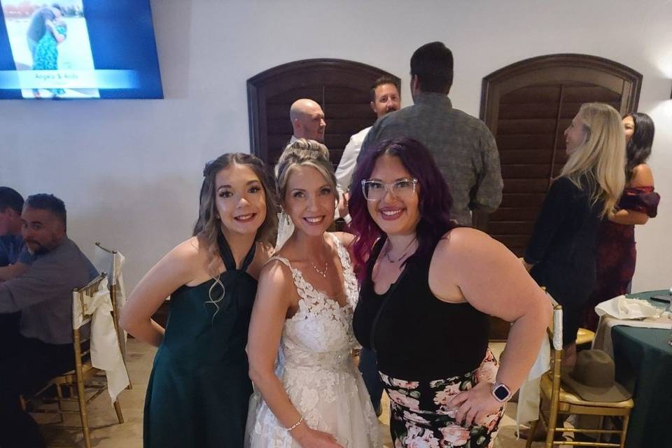 Fun times at the reception
