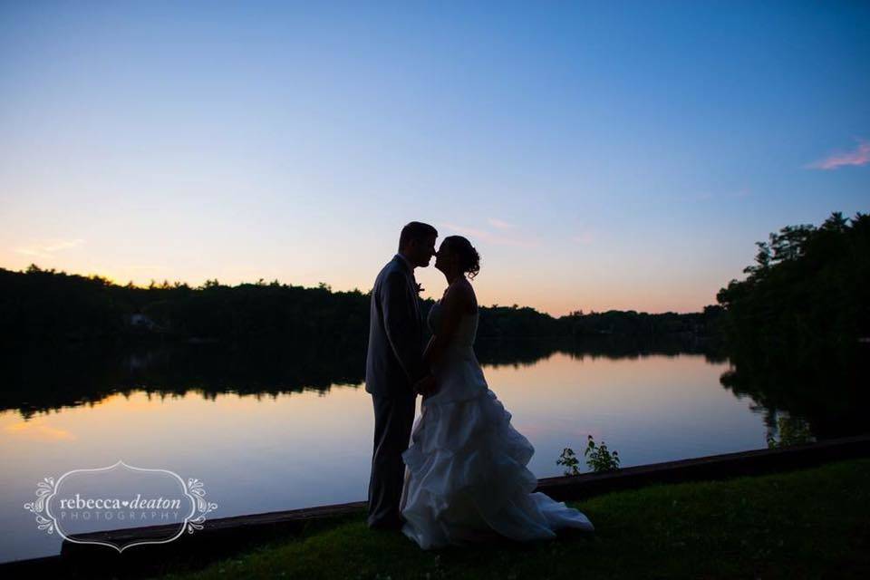 Photo courtesy of aaron spagnolo photography. Sunset on maquan pond