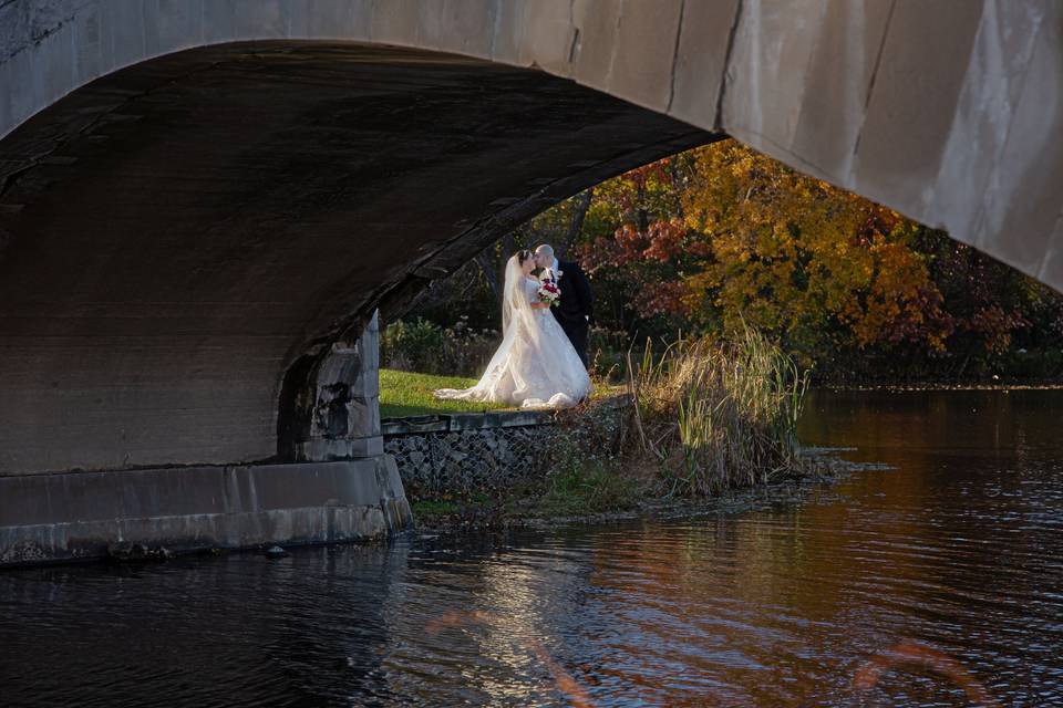 By the river