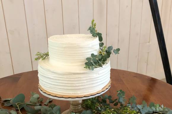 Two Tier Wedding Cake