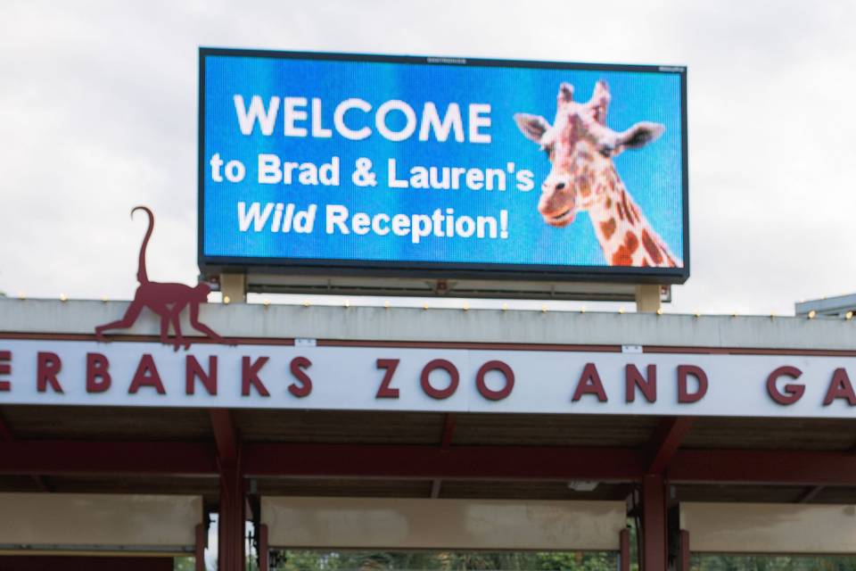 Zoo Welcome Sign