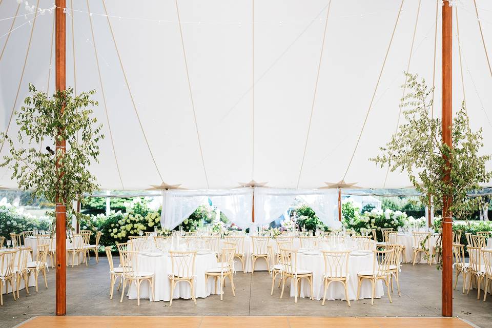 Tent inside