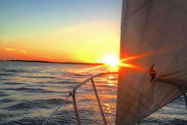 Sail into a sunset