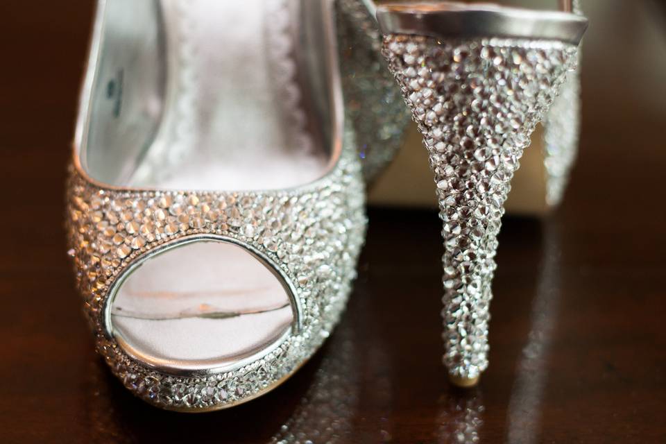 Silver shoes