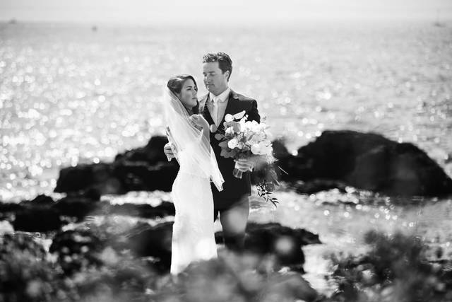 Maine coastal wedding