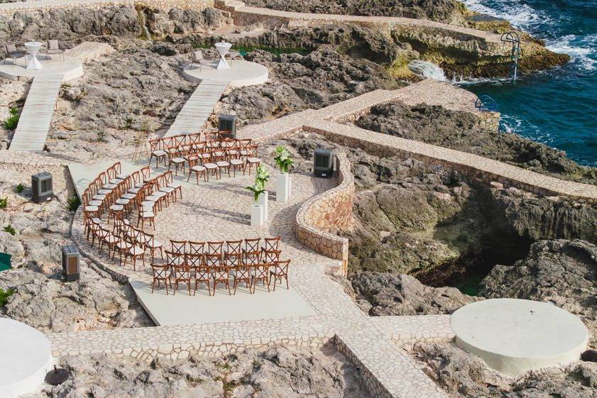 Ceremony on the Cliff Deck