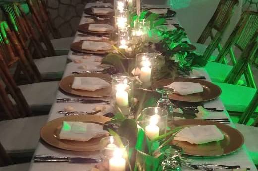 Reception Table Setting