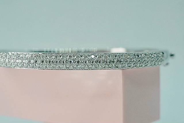 Pave Hinged Bangle