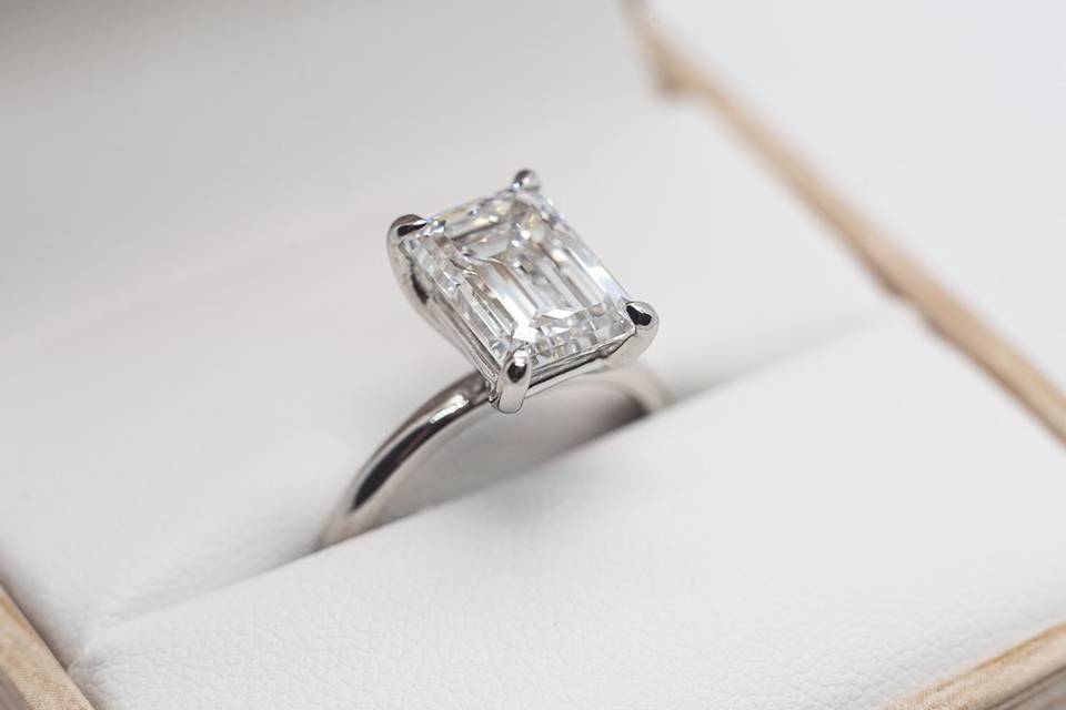 Emerald Cut Diamond Engagement