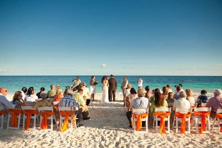 Wedding ceremony area