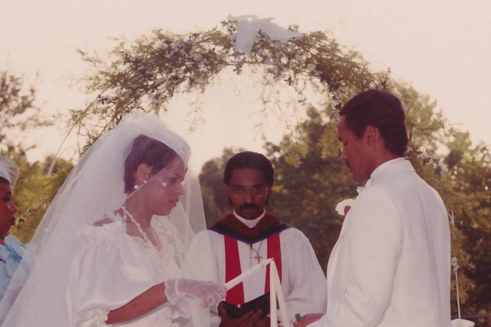 Ceremony outdoors