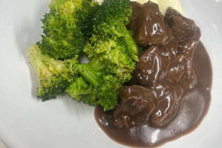 Red Wine Braised Beef Tips