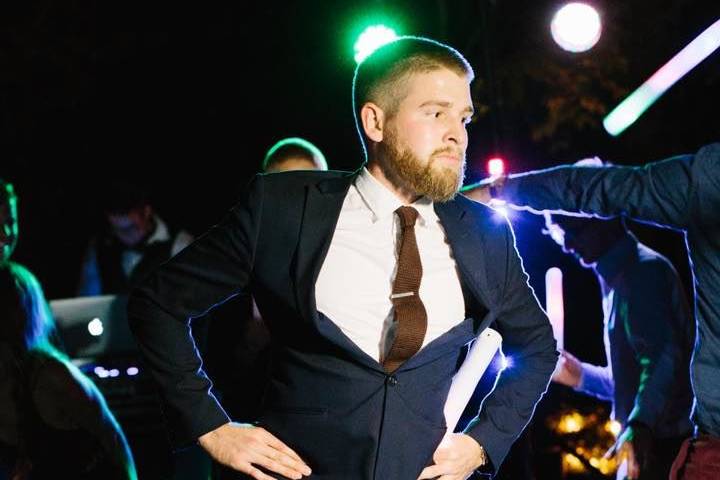 Groom on the dance floor