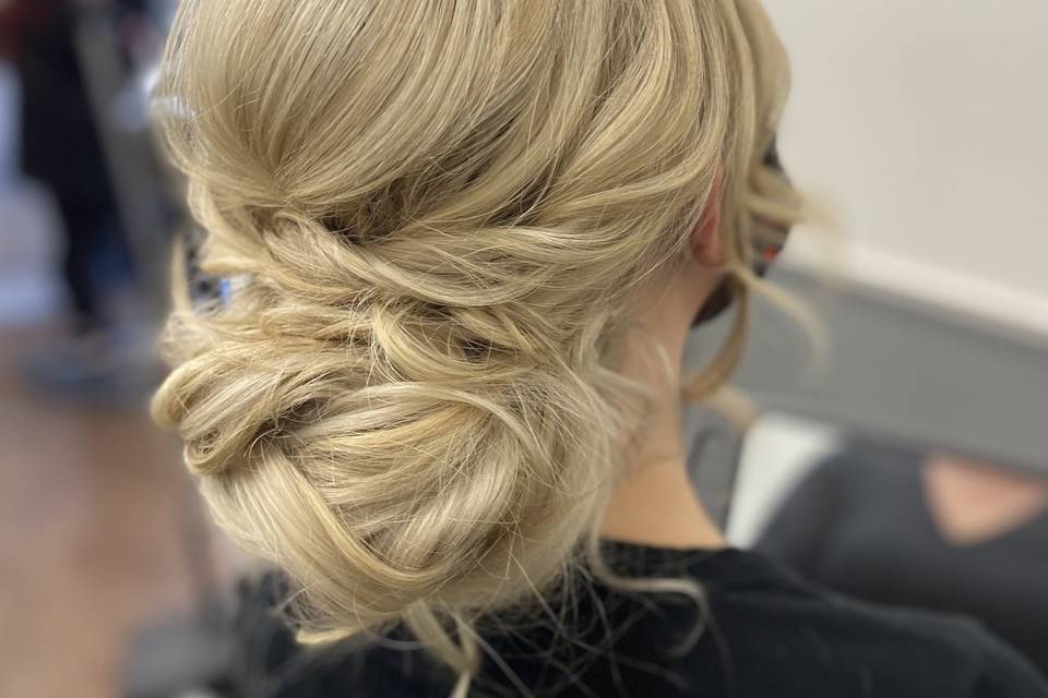 Beautiful low bun