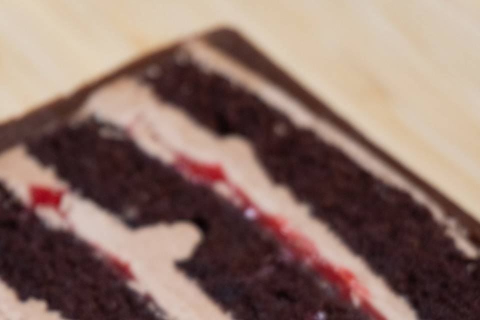 Chocolate cake slice