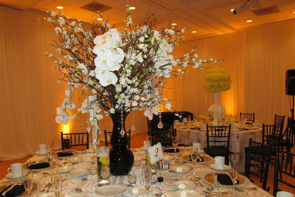 White flowers
