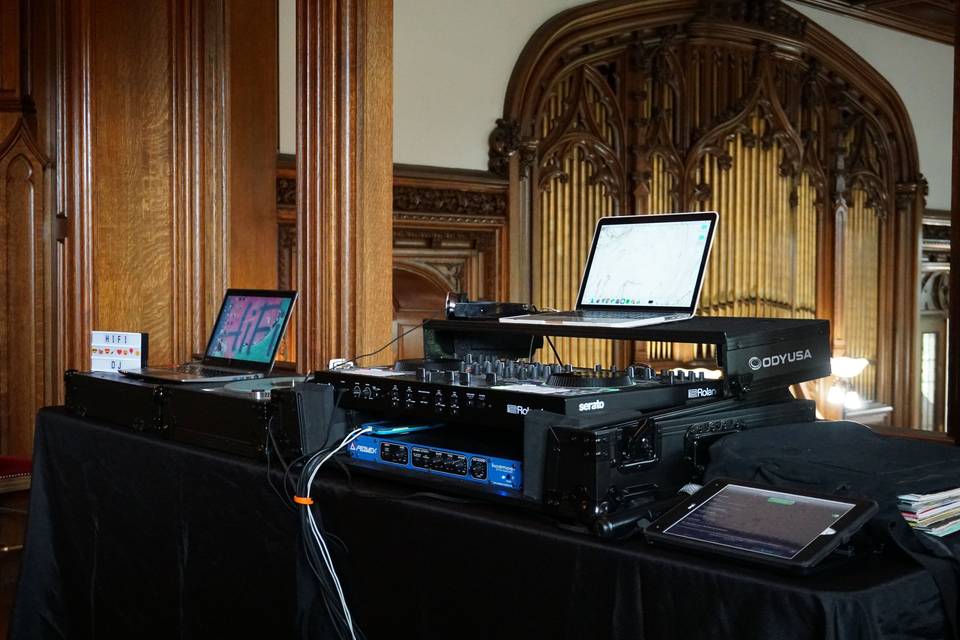 DJ setup