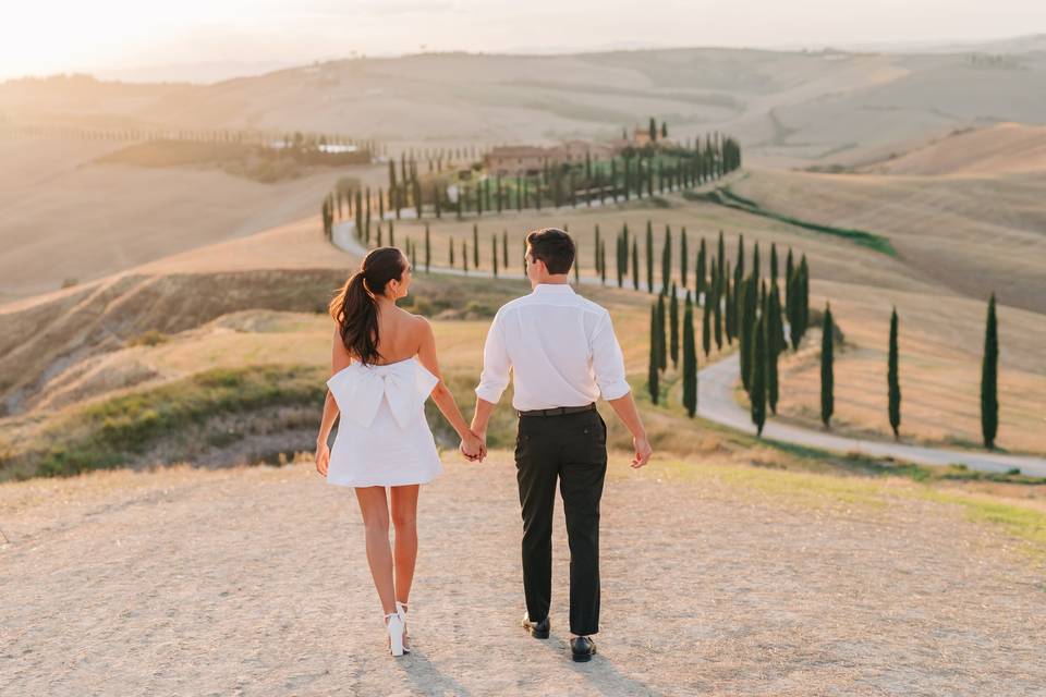 Engagement in Tuscany
