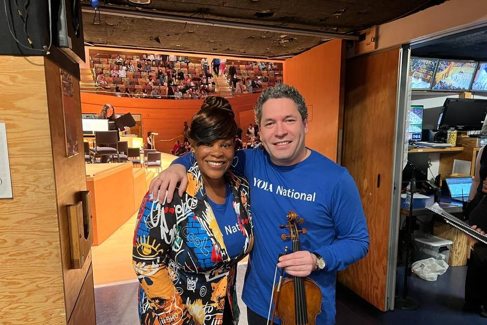 Maestro Dudamel and LaSaundra