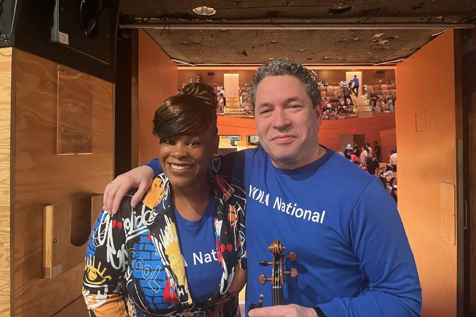 LaSaundra and Maestro Dudamel
