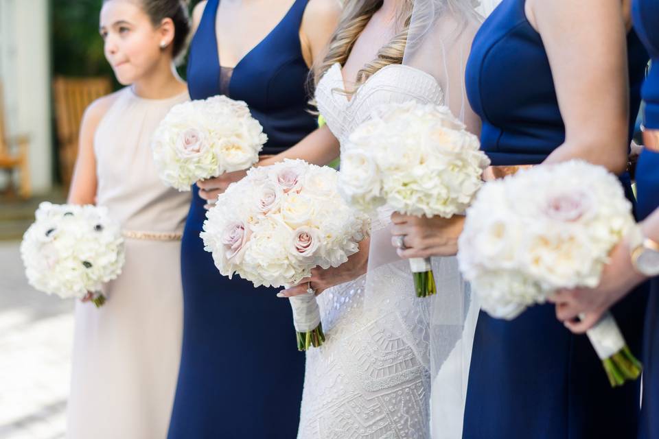Brides and bridesmaids' bouquet