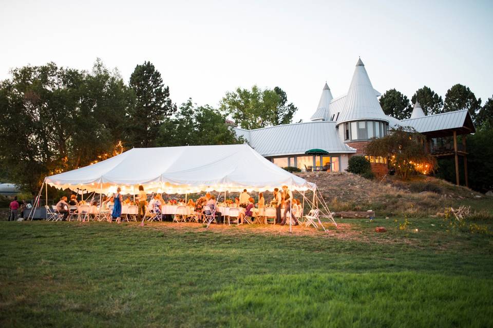 Reception tent