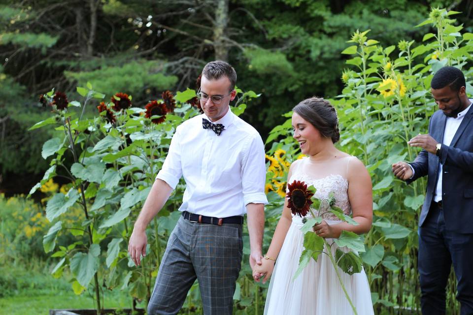 Leaving as newlyweds