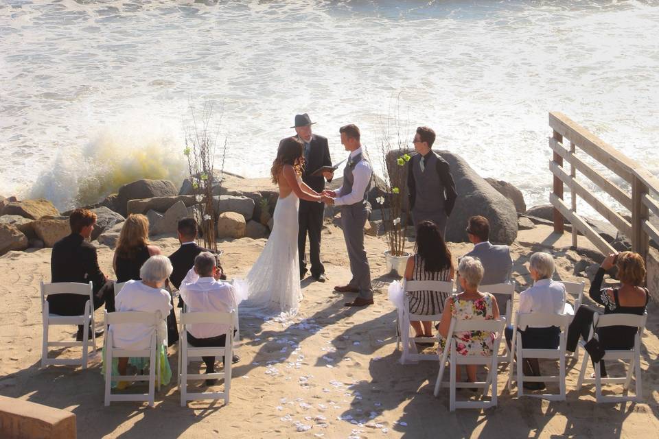 Summer beach wedding